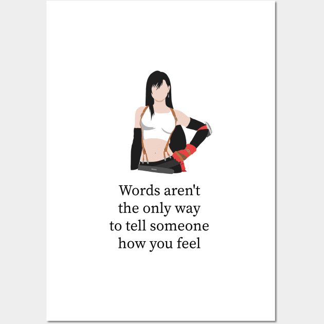 Beautiful tifa Lockhart Quote Wall Art by Kidrock96